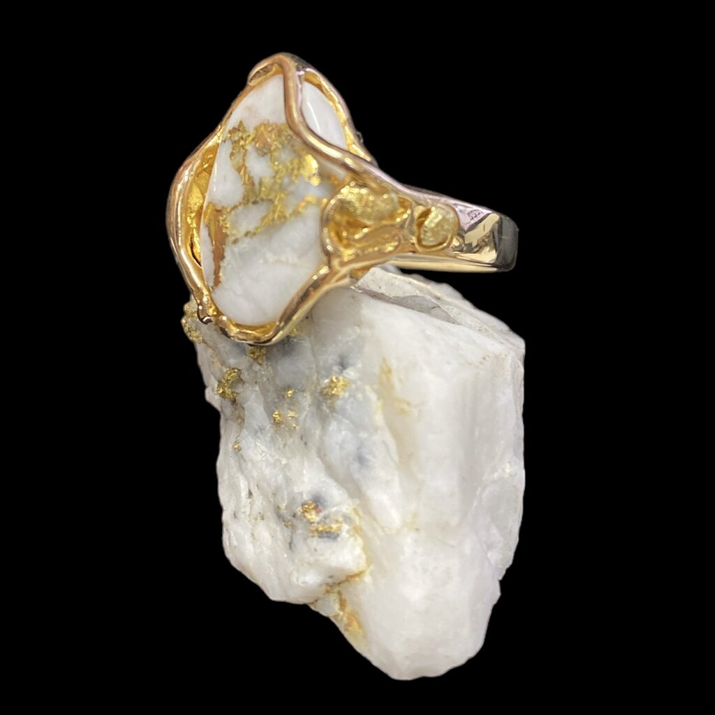 Oro Cal Gold Quartz Ring - RL232LQ -7.5