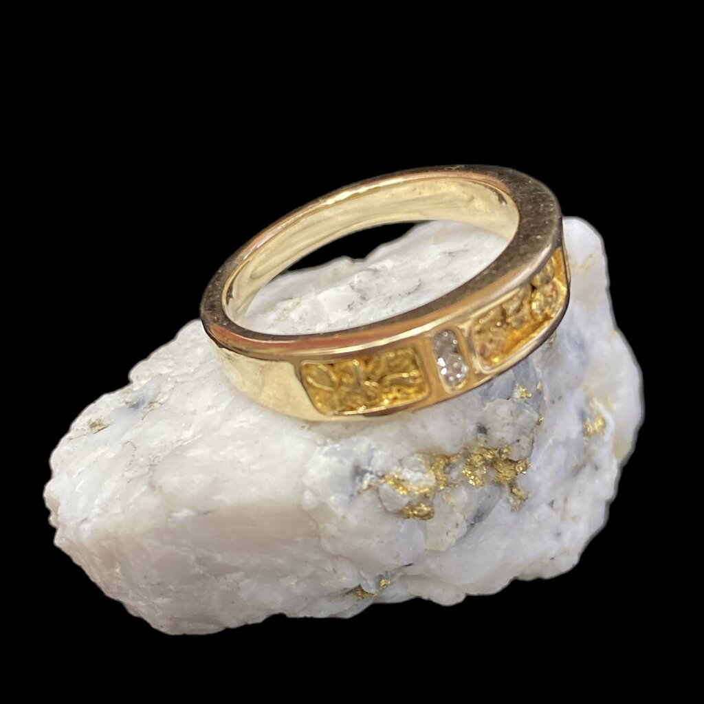 Oro Cal Gold Quartz Ring- RL733D8N - 7