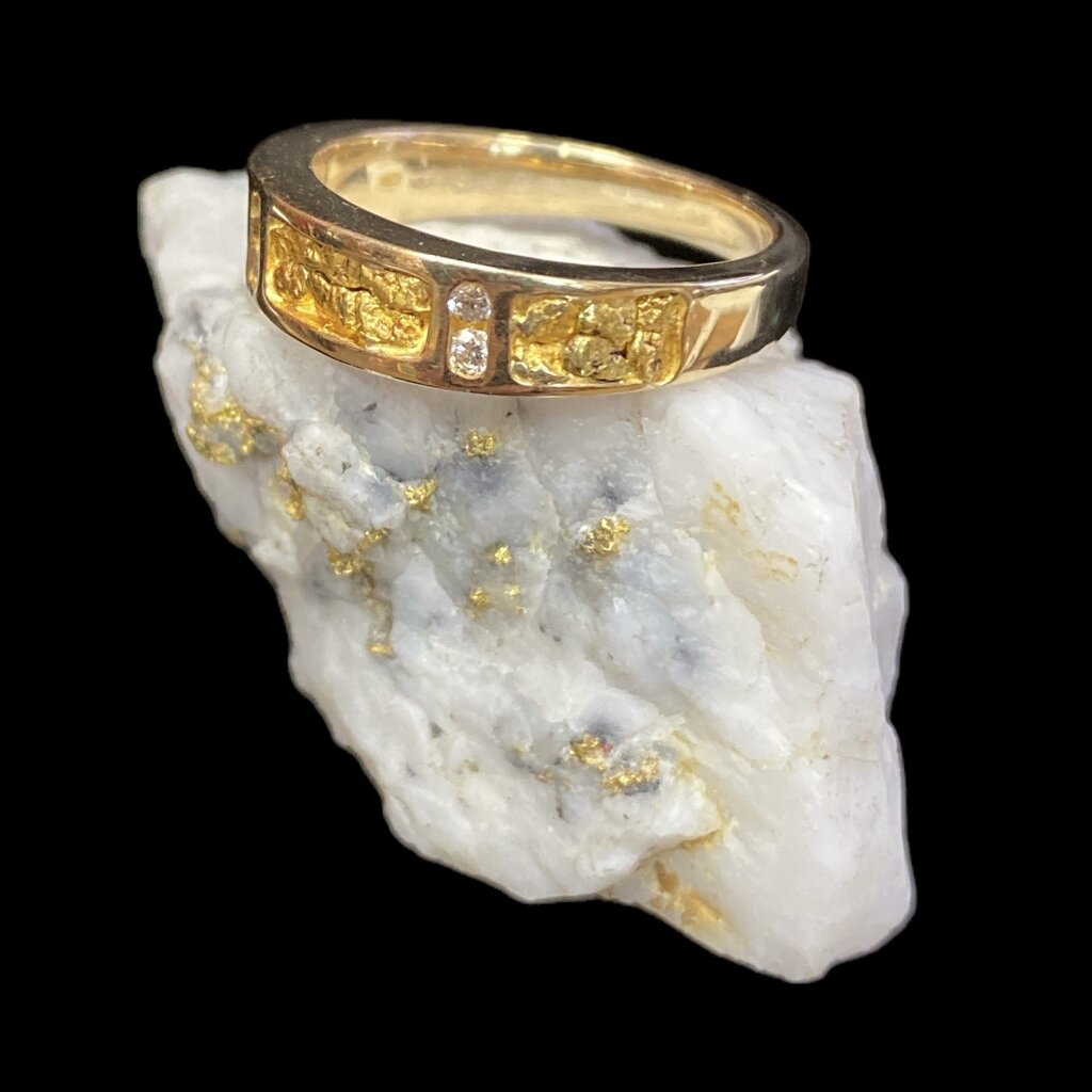 Oro Cal Gold Quartz Ring- RL733D8N - 7