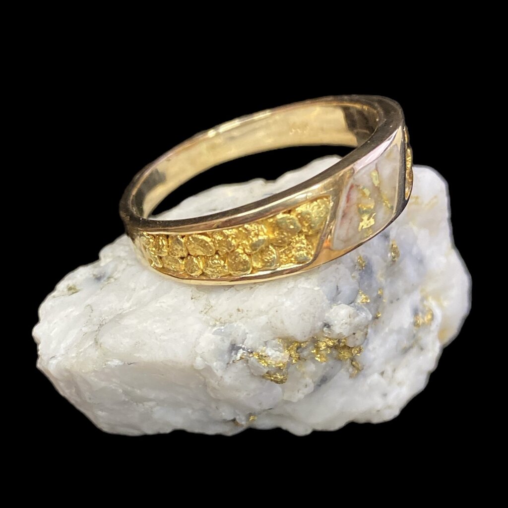 Gold Quartz Ring - RMBS24Q - 12.75