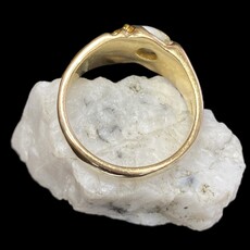 Oro Cal Gold Quartz Ring - RM486Q - 11.5