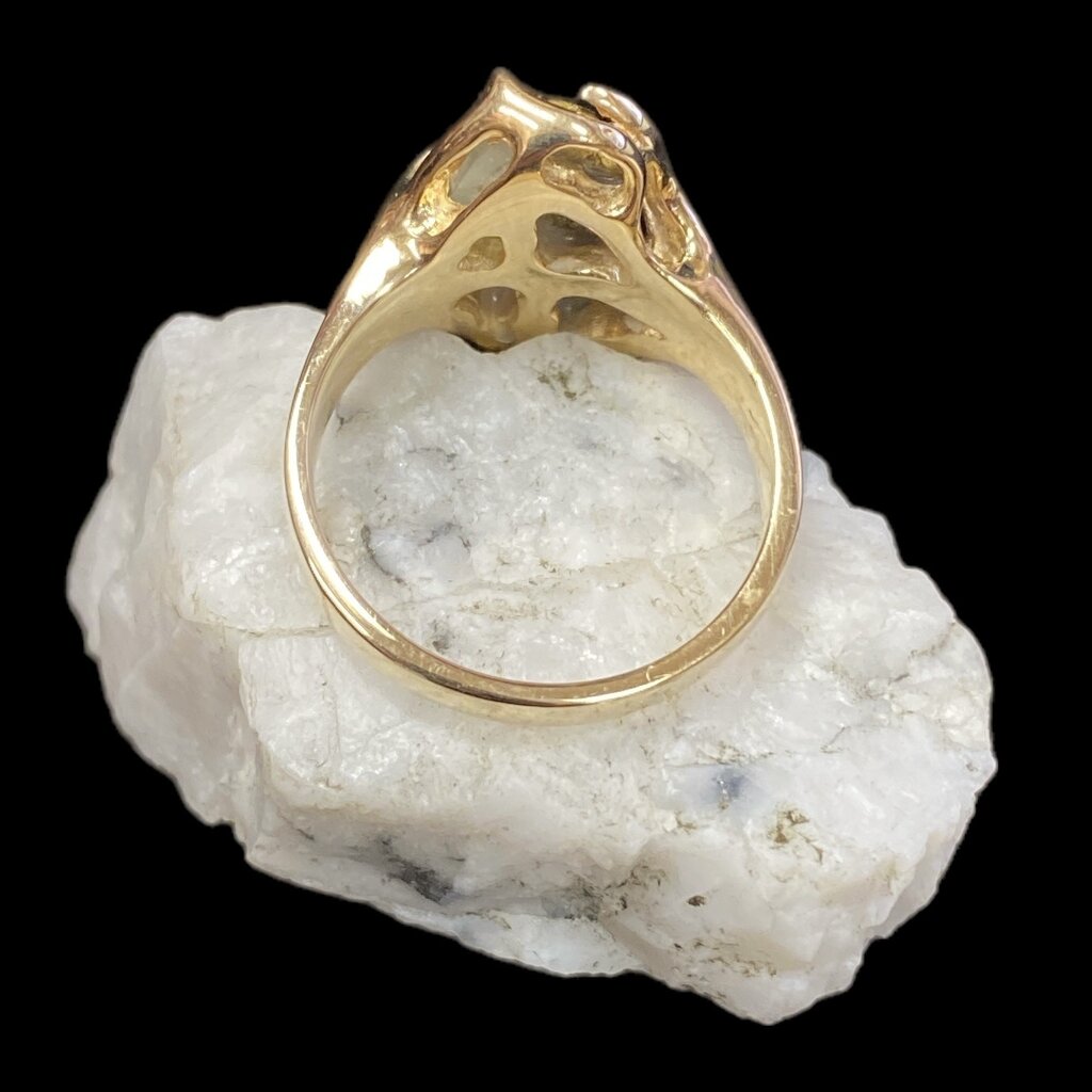 Oro Cal Gold Quartz Ring RL1031Q - (G5) size 7