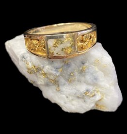Gold Quartz Ring - RM6520LQ - 11