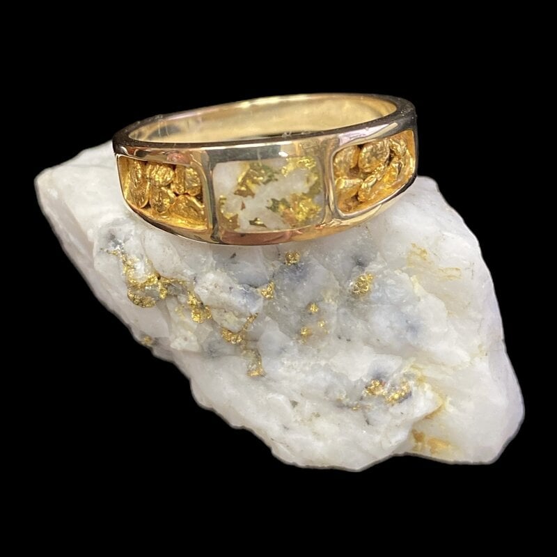 Gold Quartz Ring - RM6520LQ - 11