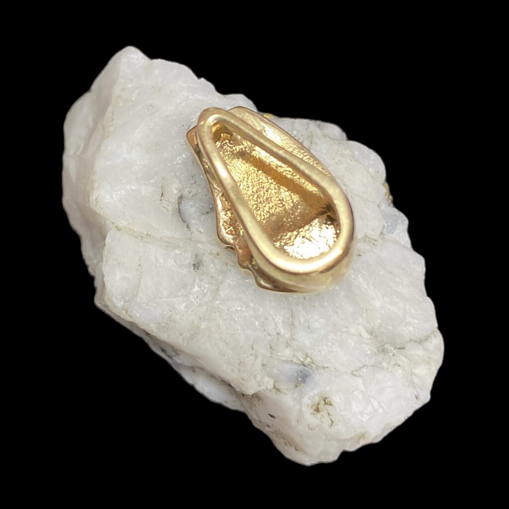Oro Cal Gold Quartz Pendent  .08ct  PDL47SD8QX