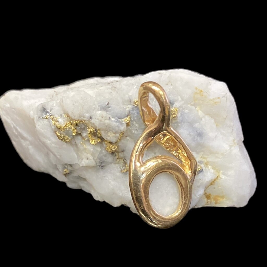 Oro Cal Gold Quartz Pendant  PN714QX  G3