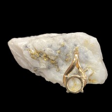 Gold Quartz Pendant - PN895Q