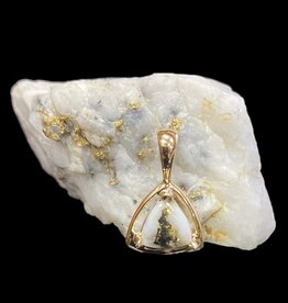 Gold Quartz Pendant  PN441QX-(G4)