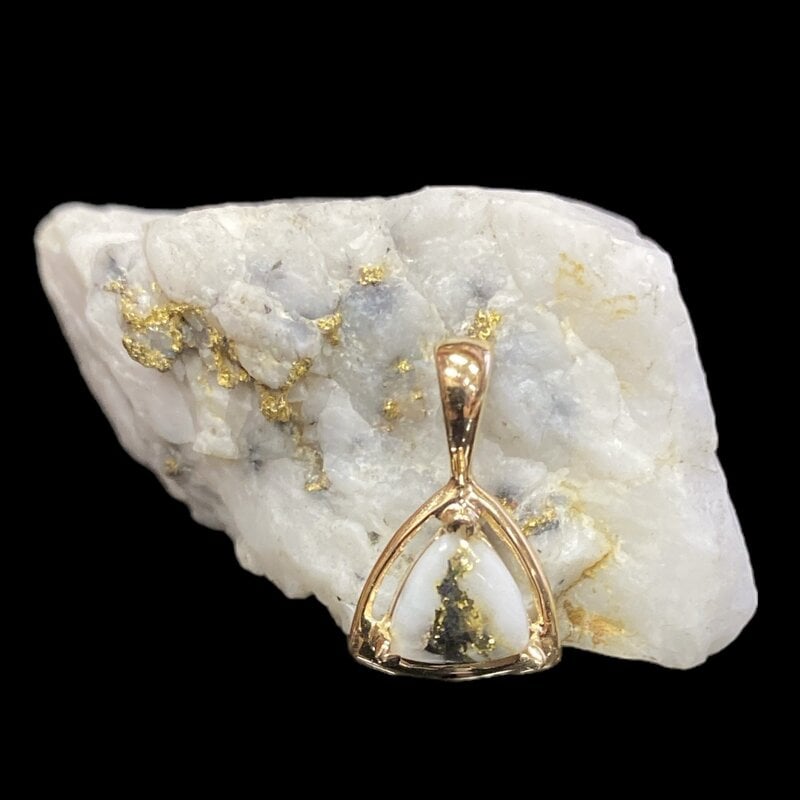 Gold Quartz Pendant  PN441QX-(G4)