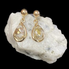 Gold Quartz Earrings EN442Q/PD (G4)
