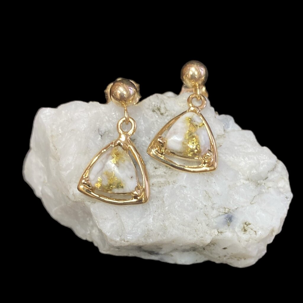 Oro Cal Gold Quartz Earrings EN441Q/PD (G4)