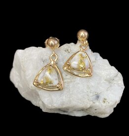 Gold Quartz Earrings EN441Q/PD (G4)