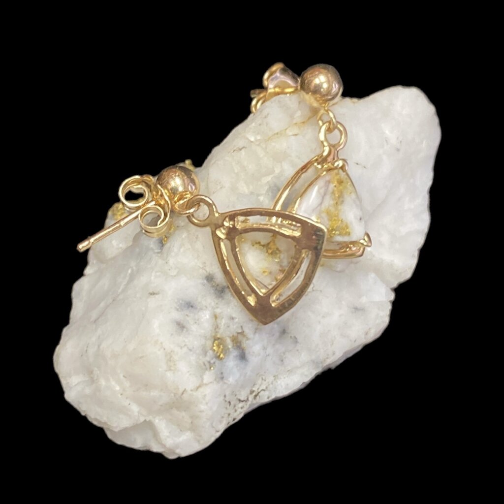 Oro Cal Gold Quartz Earrings EN441Q/PD (G4)