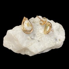 Gold Quartz Post Earrings EN442Q (G4)