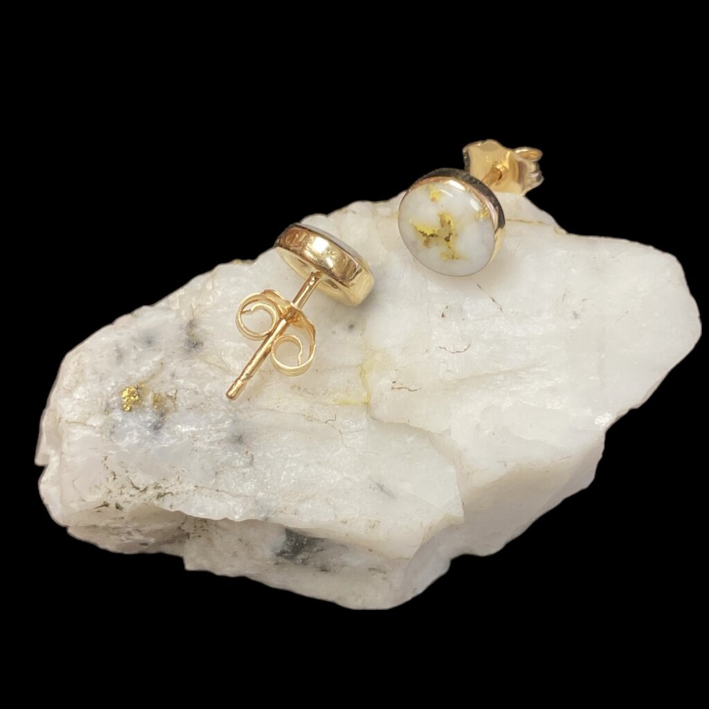 Oro Cal Gold Quartz Ears EBZ6MMQ-(G4)