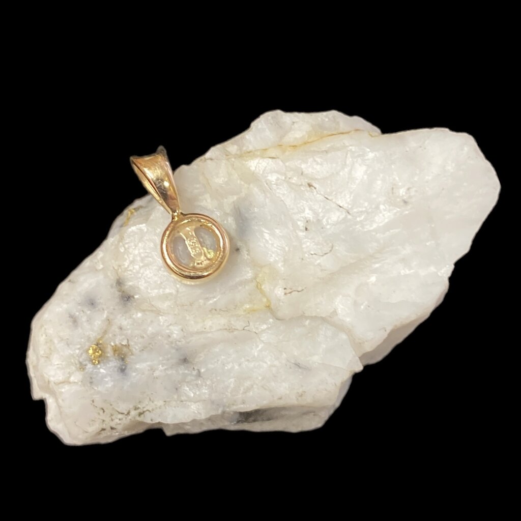 Gold Quartz Pendant PBZ5MMQX (G4)