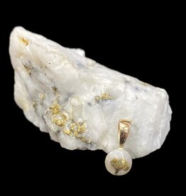 Gold Quartz Pendant PBZ5MMQX (G4)