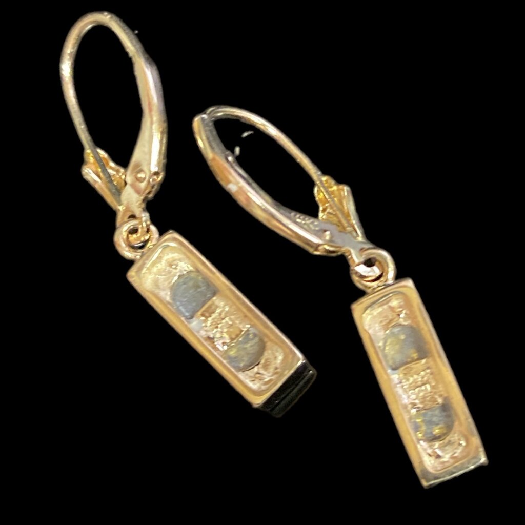 Gold Quartz Earrings-EN894SQ/LB (G4)