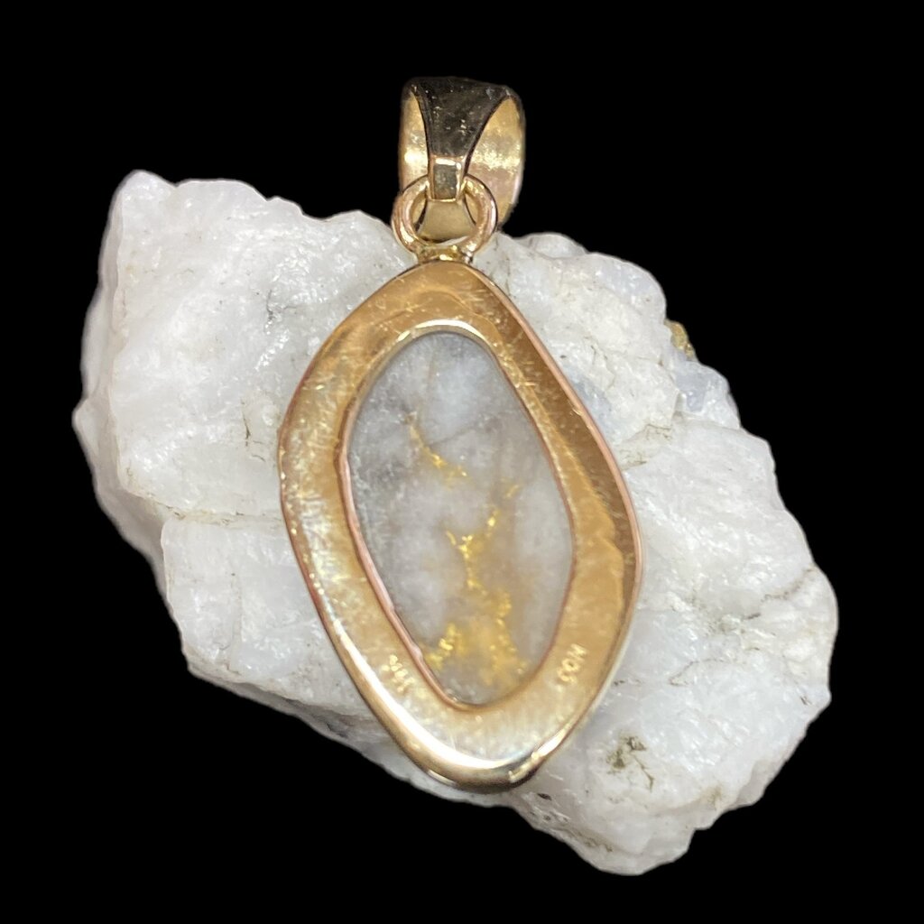 Gold Quartz Pendant- P1KQ #33 (G4)