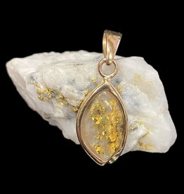 Gold Quartz Pendant P1KQ #26 (G4)