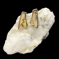 Gold Quartz Earrings - EDL129Q