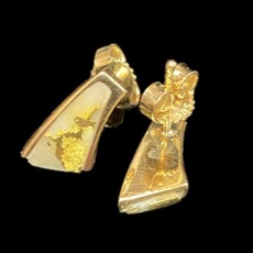 Gold Quartz Earrings - EDL129Q