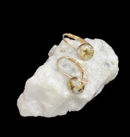 Oro Cal Gold Quartz Earrings ELBBZ6MMQ-(G4)