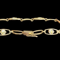Oro Cal Gold Quartz Link Bracelet BDLOV5LHQC89