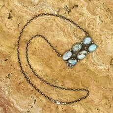 First American Traders Golden Hills 6 Stone Turquoise Necklace
