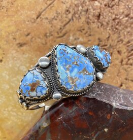 Rio Grande Wholesale 3 Stone Golden Hills Turquoise Cuff