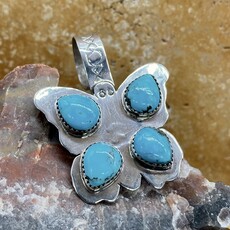 Butterfly Turquoise Pendant