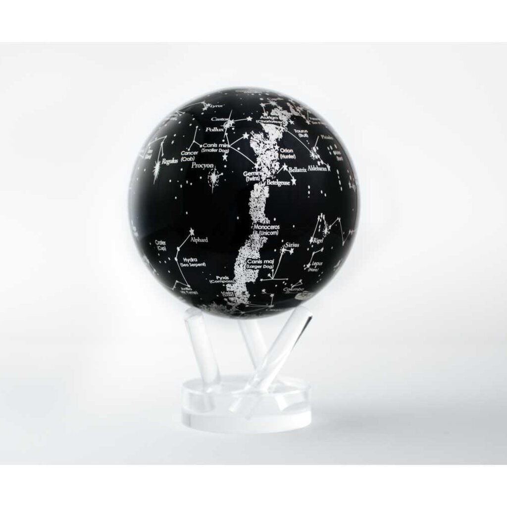 Silver Constellation in Black Globe 8.5"
