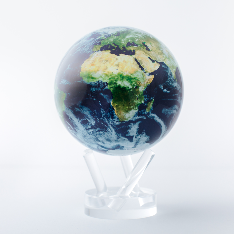 4.5" Globe Earth with Clouds