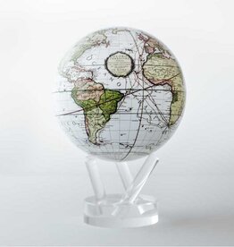 4.5" Globe Antique Terrestrail White