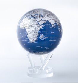 4.5"Globe Blue & Silver