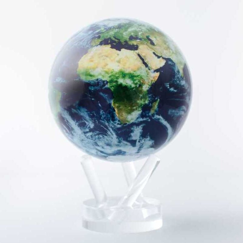 Earth with Clouds Globe 6"