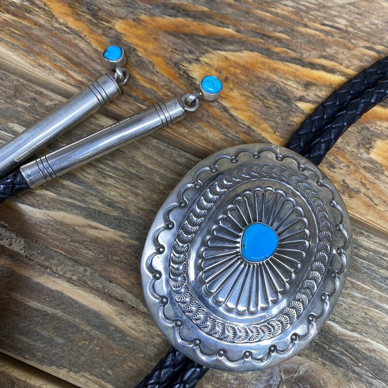 First American Traders Turquoise Bolo by Emerson Thompson
