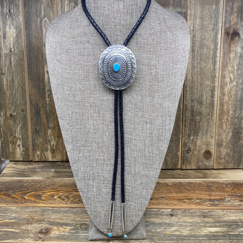 First American Traders Turquoise Bolo by Emerson Thompson