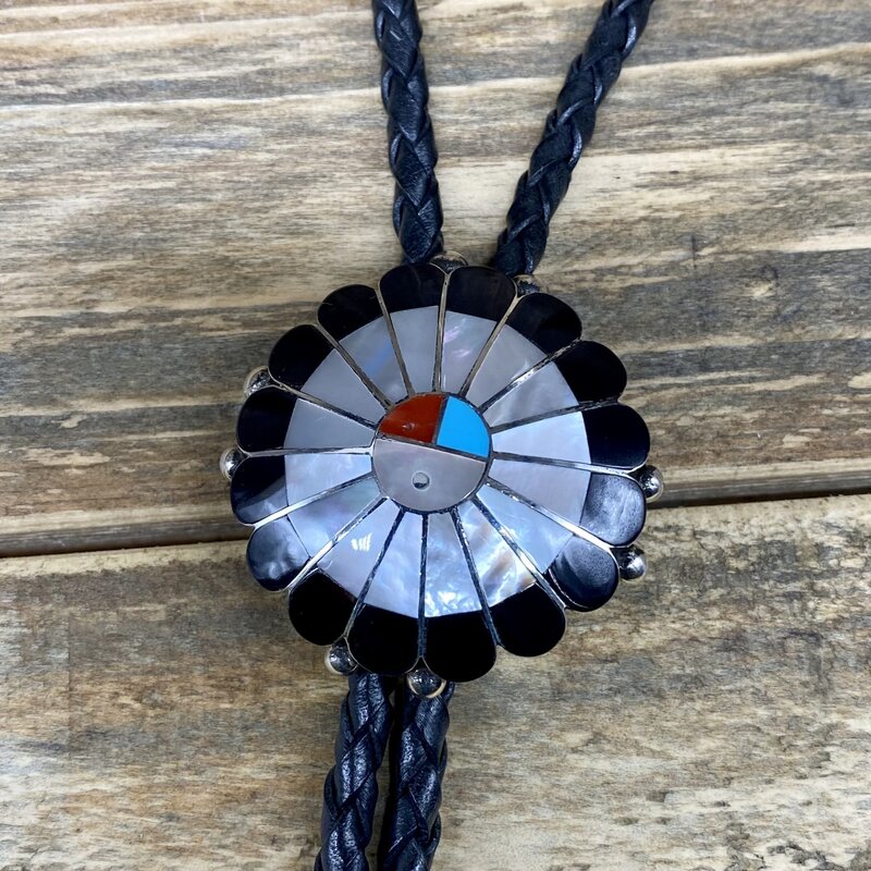 RUNNING BEAR Zuni Sun Bolo by Denise Siutza
