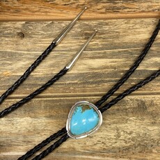 SILVER NUGGET Tyrone Turquoise Bolo