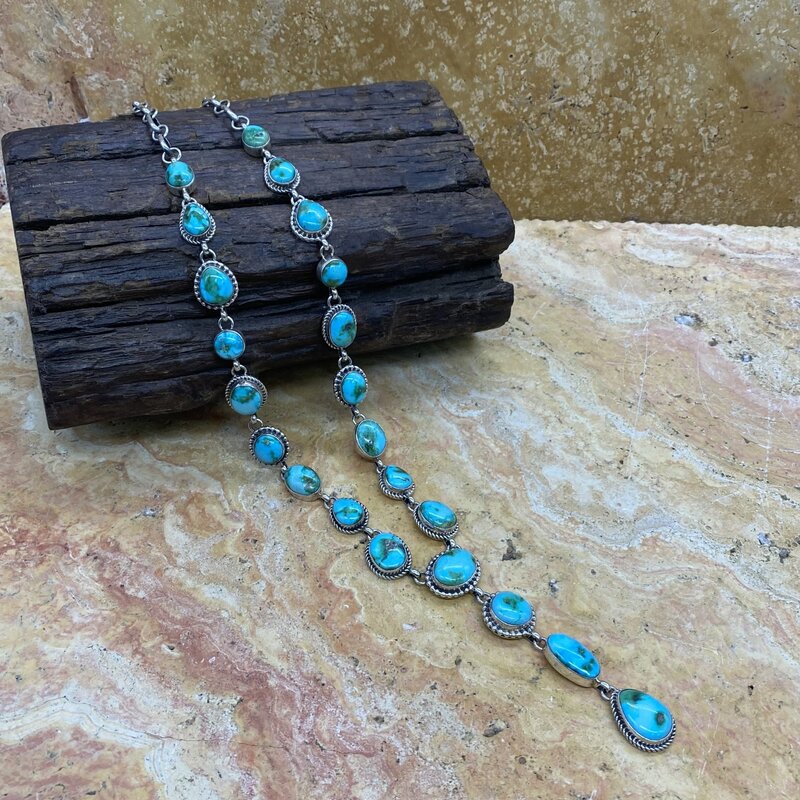 Rio Grande Wholesale Sonoran Turquoise Lariat Necklace