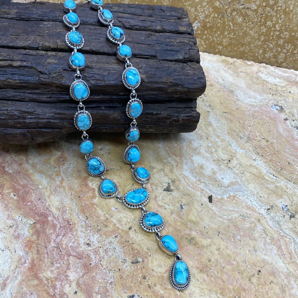 Rio Grande Wholesale Kingman Turquoise Lariat Necklace