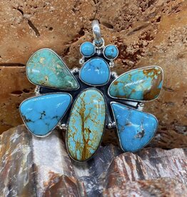 Federico Turquoise Butterfly Pendant