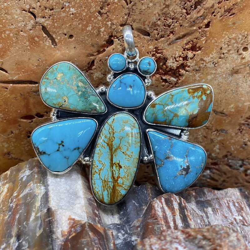 Federico Turquoise Butterfly Pendant