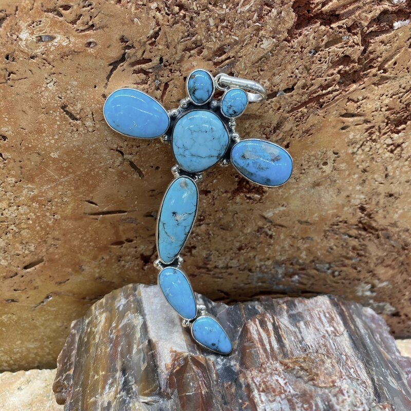 Federico Large Turquoise Dragonfly Pendant