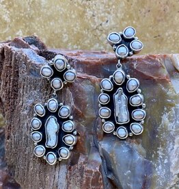 Federico Pearl Flower Earrings
