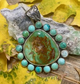 Federico 18 Stone Royston Turquoise Pendant