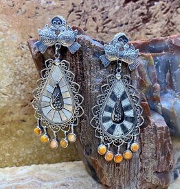 Federico Frieda Khalo Spiny Oyster Earrings