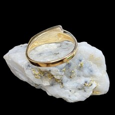 Oro-Cal Gold Quartz Ring RL1074Q=(G5) Size 7
