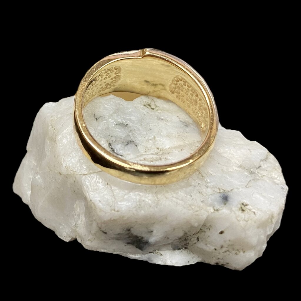 Oro-Cal Gold Quartz Ring RL882D8NQ-(G4) - 4/.02CT - 7.5